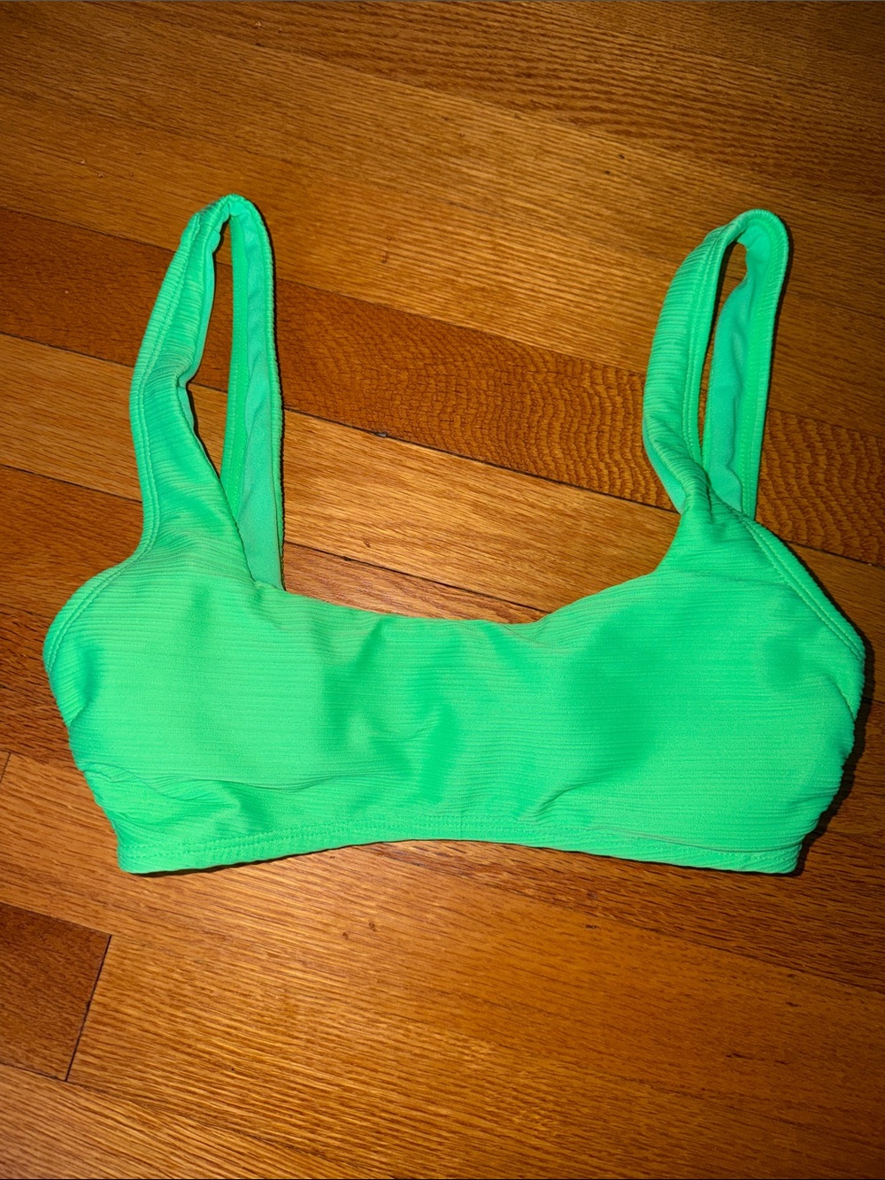 NWOT salt & cove bikini top small neon green